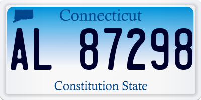 CT license plate AL87298