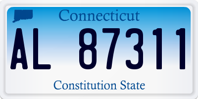 CT license plate AL87311