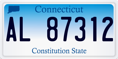 CT license plate AL87312