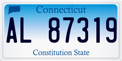 CT license plate AL87319