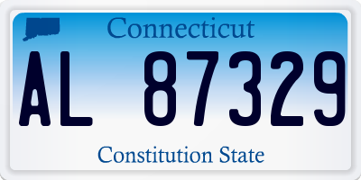 CT license plate AL87329