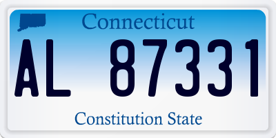 CT license plate AL87331