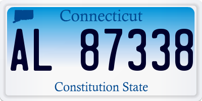 CT license plate AL87338