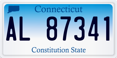 CT license plate AL87341