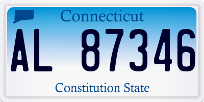 CT license plate AL87346