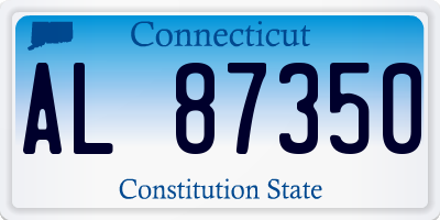CT license plate AL87350