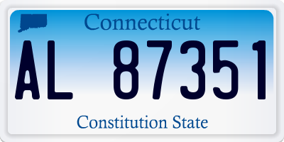 CT license plate AL87351