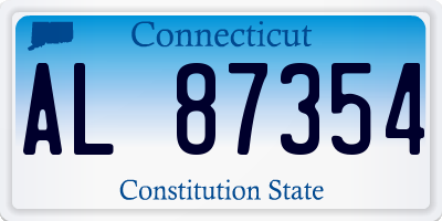 CT license plate AL87354