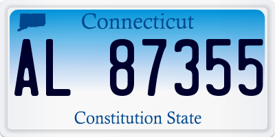 CT license plate AL87355