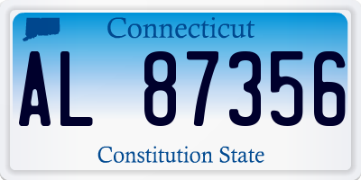 CT license plate AL87356
