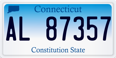 CT license plate AL87357