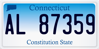 CT license plate AL87359