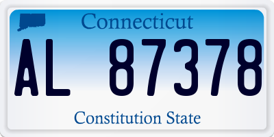 CT license plate AL87378