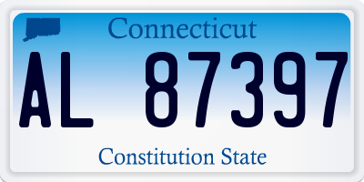 CT license plate AL87397