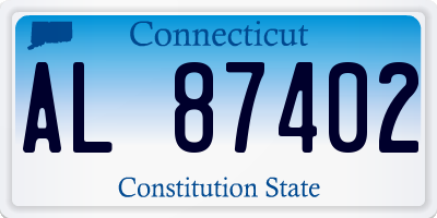 CT license plate AL87402