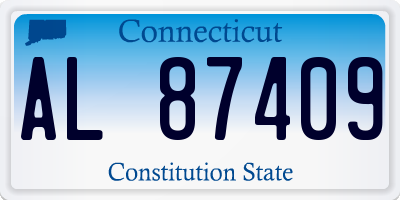 CT license plate AL87409