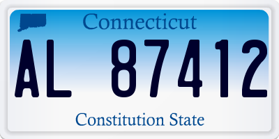 CT license plate AL87412