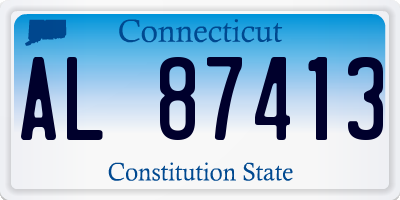 CT license plate AL87413