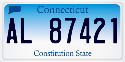 CT license plate AL87421
