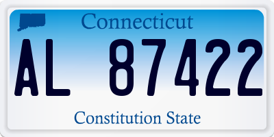 CT license plate AL87422