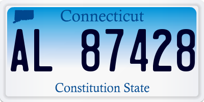 CT license plate AL87428