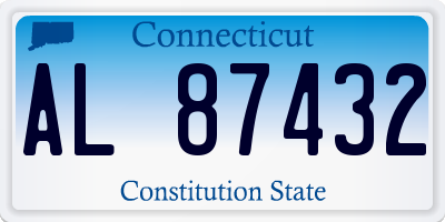 CT license plate AL87432