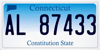 CT license plate AL87433