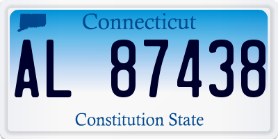 CT license plate AL87438