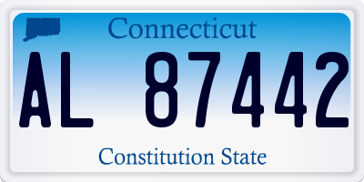 CT license plate AL87442