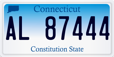 CT license plate AL87444