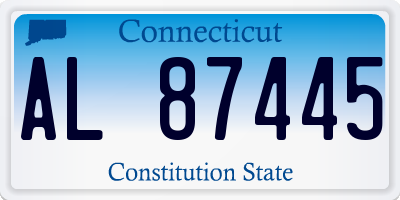 CT license plate AL87445