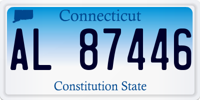 CT license plate AL87446