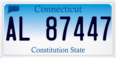 CT license plate AL87447