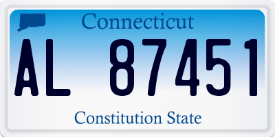 CT license plate AL87451
