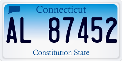 CT license plate AL87452