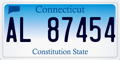 CT license plate AL87454