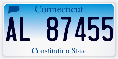 CT license plate AL87455