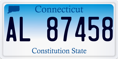 CT license plate AL87458