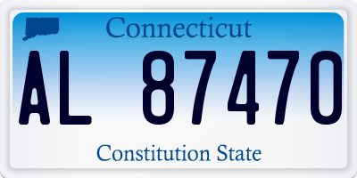 CT license plate AL87470