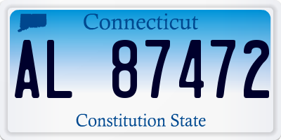 CT license plate AL87472