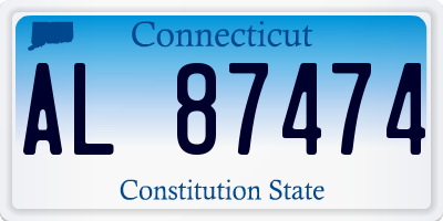 CT license plate AL87474