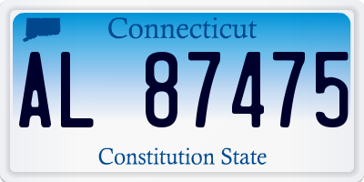 CT license plate AL87475
