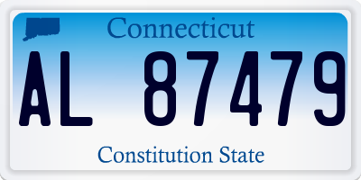 CT license plate AL87479