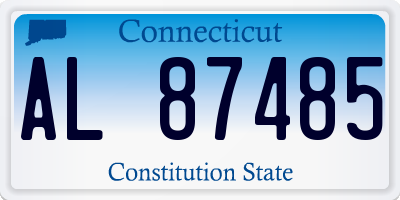CT license plate AL87485