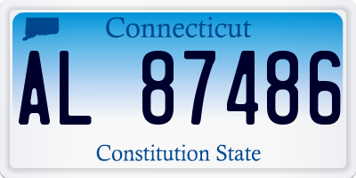 CT license plate AL87486