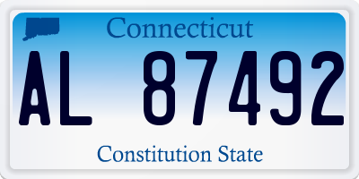 CT license plate AL87492