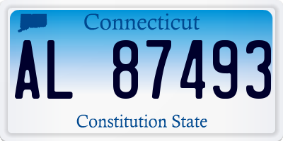 CT license plate AL87493