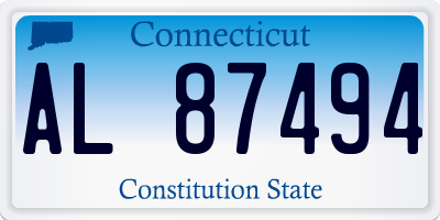 CT license plate AL87494