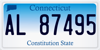 CT license plate AL87495