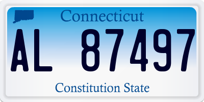 CT license plate AL87497